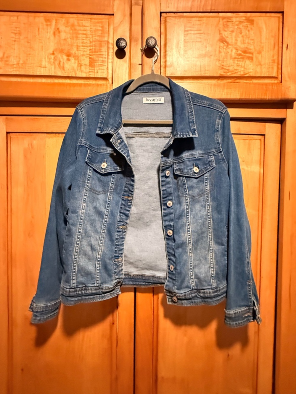 luvami Denim Jacket in Medium Blue